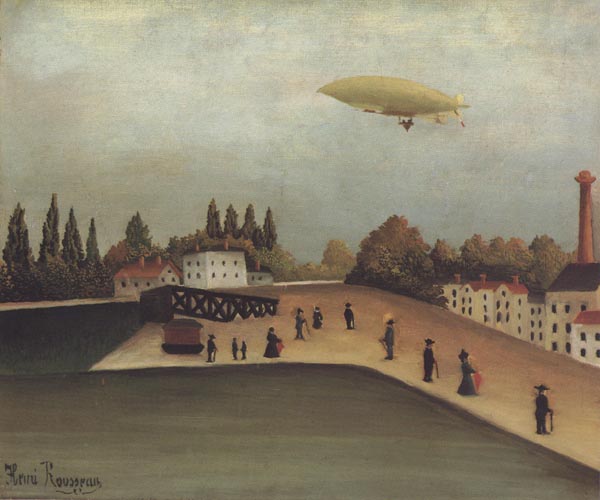 Landscape with a Dirigible